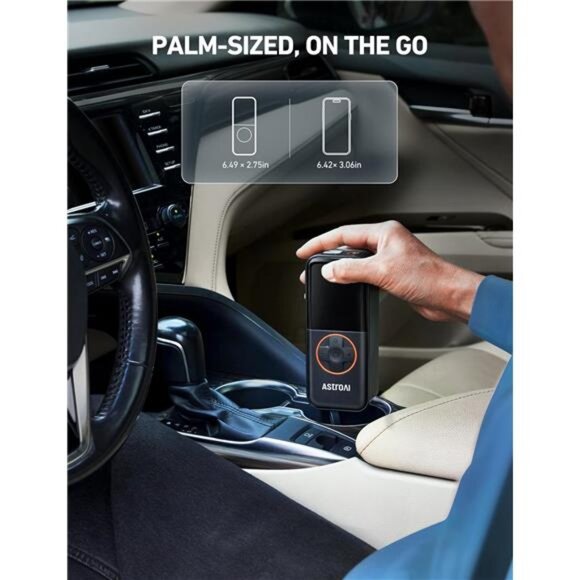 Tire Inflator Portable Air Compressor, 150PSI Portable Air Pump for Car Tires - Picture 3 of 7